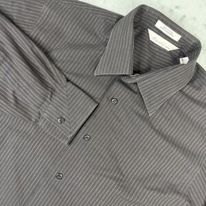 Kenneth Cole NY Men's Long Sleeve Button Down Shirt 15 1/2 32/33 Black